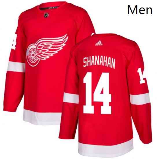 Mens Adidas Detroit Red Wings 14 Brendan Shanahan Authentic Red Home NHL Jersey
